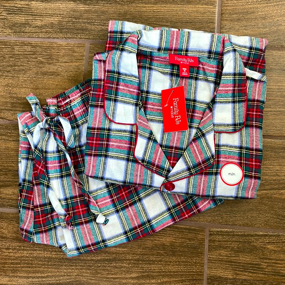 Macys Medium Mens Pajama Flannel Set